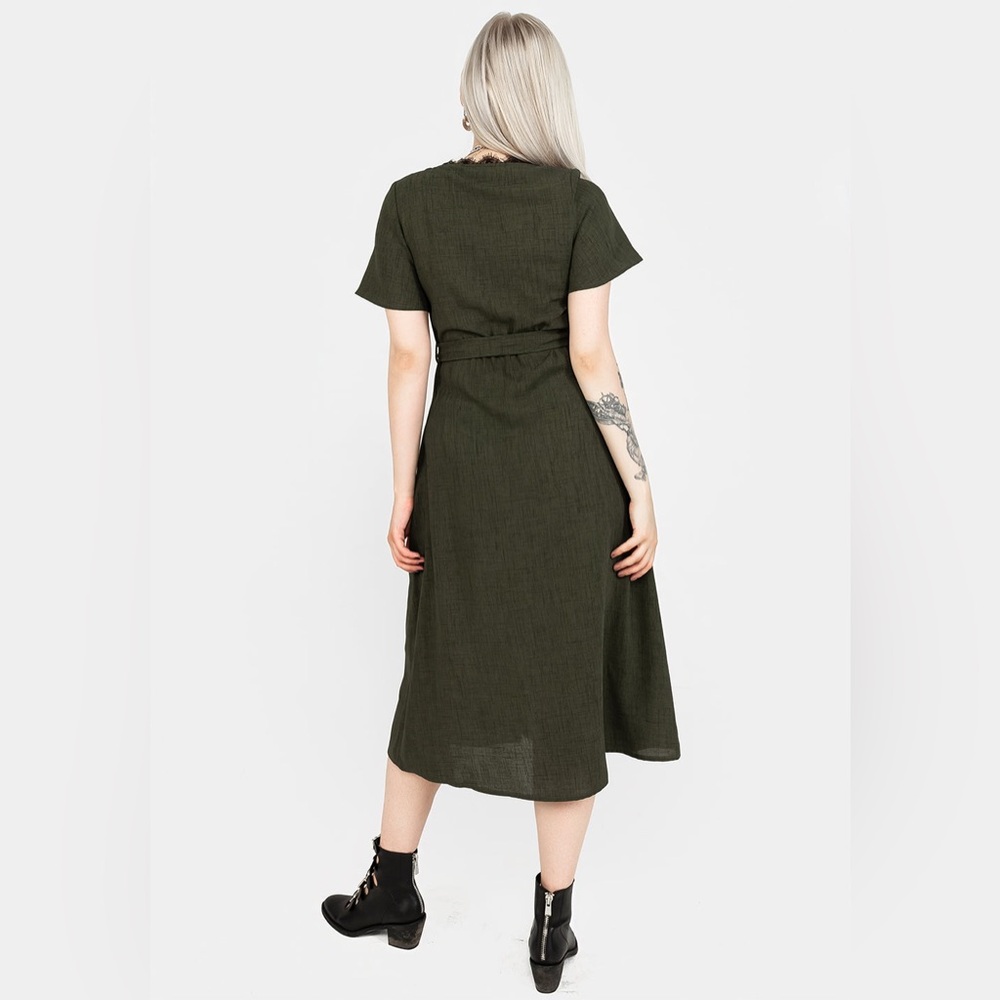 NWT Disturbia Ava Angel Sleeve Midi Dress US 2 / UK 6 - Picture 4 of 8